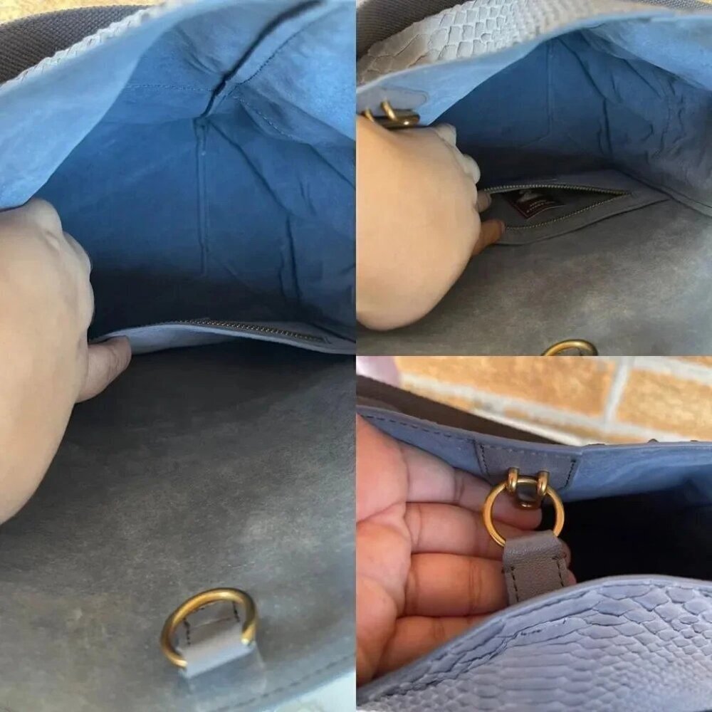 Byron New York Genuine Python LeatherBucketHandbag - Picture 14 of 16